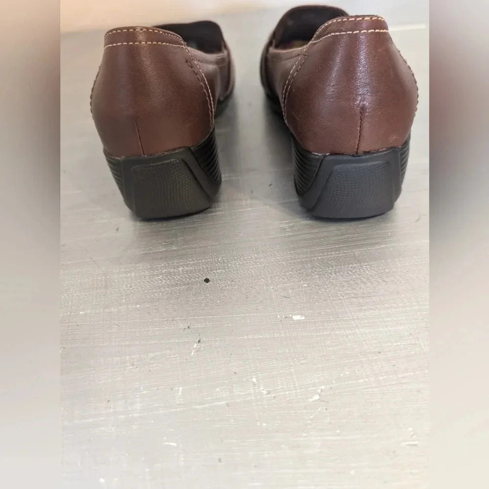 Womens Naturalizer Brown Leather Bit Style Accent Loafer Shoes Sz 8.5M - Picture 10 of 12